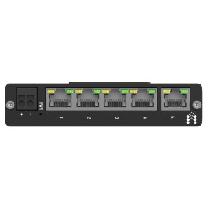 Teltonika TSW010 5-Port Unmanaged Fast Ethernet Switch with aluminum housing, DIN rail and wall mount